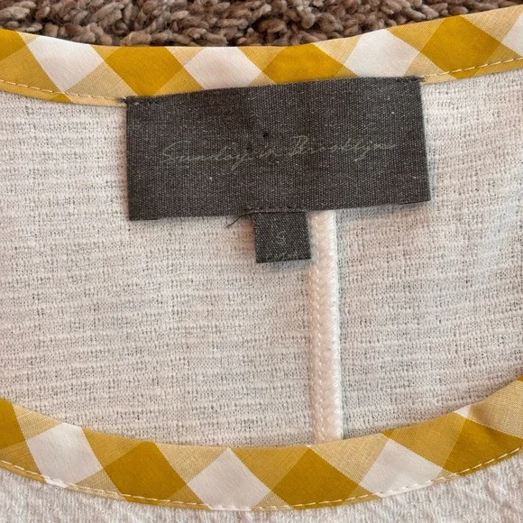 Anthropologie (Sunday in Brooklyn) Gingham Puff-Sleeve Top – Size Small - Picture 5 of 8